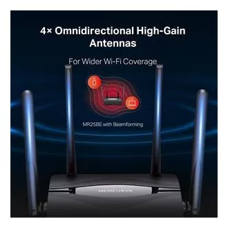 Mercusys MR25BE Dualband Wi-Fi 7 Router BE3600