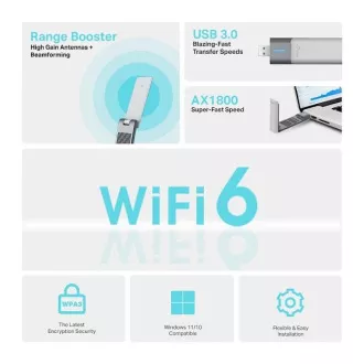 TP-Link Archer TX20UH - Drahtloser USB-Adapter mit hoher Verstärkung AX1800