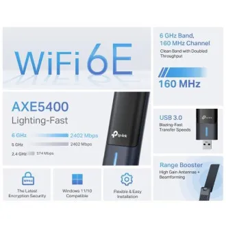 TP-Link Archer TBE400U Plus – Drahtloser Wi-Fi 7-USB-Adapter mit Hochleistungsantenne TP-Link Archer TBE400U Plus – Drahtloser Wi-Fi 7-USB-Adapter mit Hochleistungsantenne
