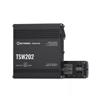 Teltonika PoE L2 Managed Switch 8 10/100/1000, 2x SFP - TSW202 Teltonika PoE L2 Managed Switch 8 10/100/1000, 2x SFP - TSW202