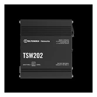 Teltonika PoE L2 Managed Switch 8 10/100/1000, 2x SFP - TSW202 Teltonika PoE L2 Managed Switch 8 10/100/1000, 2x SFP - TSW202