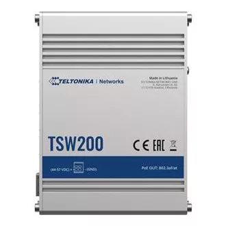Teltonika PoE Unmanaged Switch 8, 10/100/1000, 2x SFP Anschlüsse - TSW200 Teltonika PoE Unmanaged Switch 8, 10/100/1000, 2x SFP Anschlüsse - TSW200