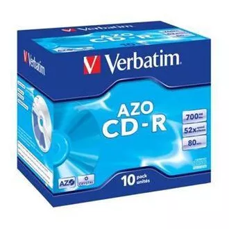 VERBATIM CD-R AZO 700MB, 52x, Jewel Case 1 Stück VERBATIM CD-R AZO 700MB, 52x, Jewel Case 1 Stück