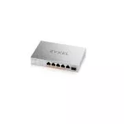 Zyxel XMG-105HP 5 Ports 2.5G   1 SFP , 4 Ports 70W gesamt PoE   Desktop MultiGig unmanaged Switch