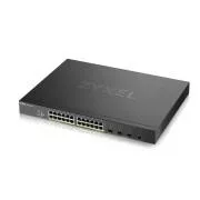 Zyxel XGS1935-28HP, 28 Port Lite-L3 Smart Managed PoE Switch, 24x Gigabit PoE und 4x 10G SFP , Hybrid-Modus, Standalone o