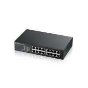 Zyxel GS1100-16S 16-Port-Gigabit-Switch mit DIP-Schalter – Unmanaged Switch