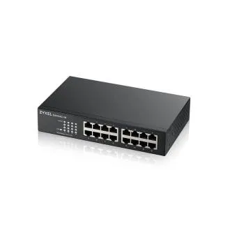 Zyxel GS1100-16S 16-Port-Gigabit-Switch mit DIP-Schalter – Unmanaged Switch Zyxel GS1100-16S 16-Port-Gigabit-Switch mit DIP-Schalter – Unmanaged Switch