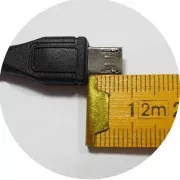 Kabel micro USB 2.0, A-B 1,8m mit längerem Stecker