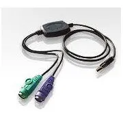 ATEN USB auf 2xPS/2 Konverter, Taste   Maus, kabelgebunden
