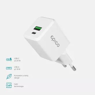 Epico UltraBoost GaN 20W Power Adapter EA20 - Weiß Epico UltraBoost GaN 20W Power Adapter EA20 - Weiß