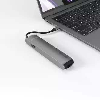 Epico 6in1 Slim Hub 8K mit USB-C Anschluss - grau Epico 6in1 Slim Hub 8K mit USB-C Anschluss - grau