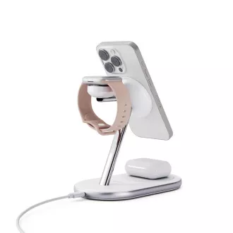 Epico Qi2 3in1 Mag Ladeständer EX60 - Weiß Epico Qi2 3in1 Mag Ladeständer EX60 - Weiß