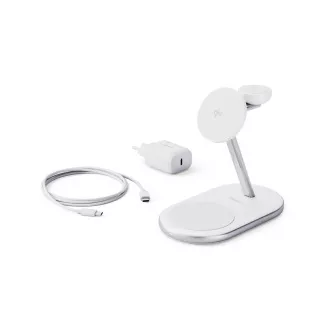 Epico Qi2 3in1 Mag Ladeständer EX60 - Weiß Epico Qi2 3in1 Mag Ladeständer EX60 - Weiß