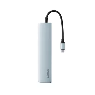 Epico 6in1 Aluminium USB-C 8K Hub - blau