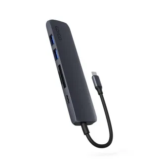 Epico 6in1 Aluminium USB-C 8K Hub - Tintenstrahl Epico 6in1 Aluminium USB-C 8K Hub - Tintenstrahl
