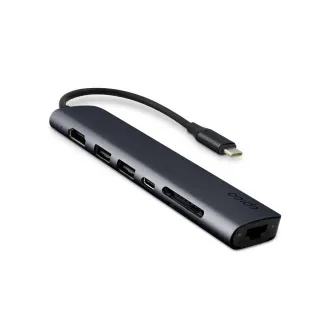 Epico 7in1 Aluminium USB-C 8K Hub - Tintenstrahl