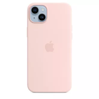 iPhone 14  Silikonhülle mit MS - Chalk Pink