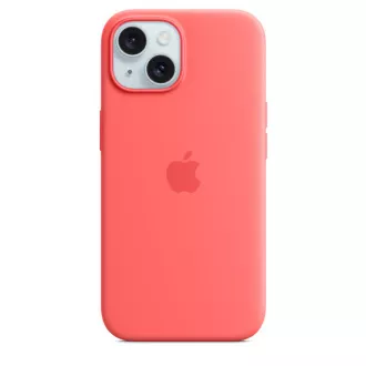 iPhone 15  Silikonhülle mit MS - Guave