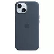 iPhone 15 Silikonhülle mit MagSafe - Sturmblau