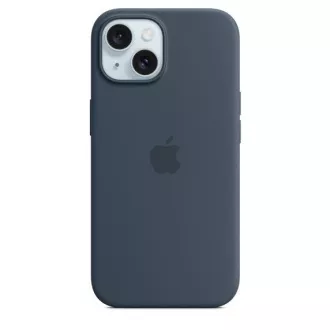 iPhone 15 Silikonhülle mit MagSafe - Sturmblau