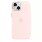 iPhone 15 Silikonhülle mit MagSafe - Hellrosa
