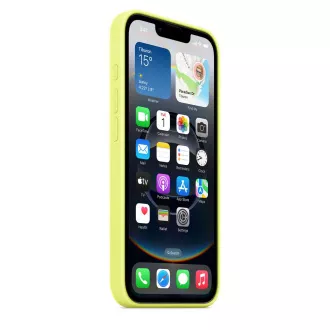 iPhone 16e Silikonhülle - Neongelb