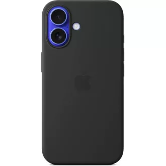iPhone 16 Silikonhülle mit MS - Schwarz iPhone 16 Silikonhülle mit MS - Schwarz