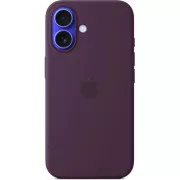 iPhone 16 Silikonhülle mit MS - Pflaume