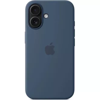 iPhone 16 Plus Silikonhülle mit MS - Denim