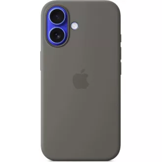 iPhone 16 Plus Silikonhülle mit MS - Stone Gray