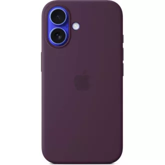 iPhone 16 Plus Silikonhülle mit MS - Pflaume