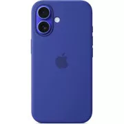 iPhone 16 Plus Silikonhülle mit MS - Ultramarin