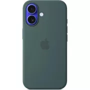 iPhone 16 Plus Silikonhülle mit MS - Seegrün