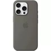iPhone 16 Pro Silikonhülle mit MS - Stone Gray