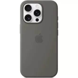 iPhone 16 Pro Silikonhülle mit MS - Stone Gray