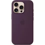 iPhone 16 Pro Silikonhülle mit MS - Pflaume