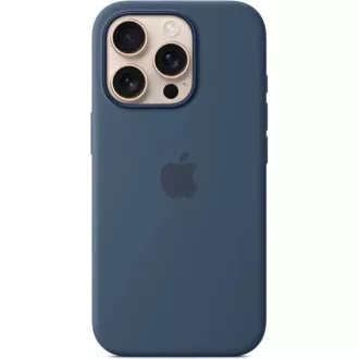 iPhone 16 Pro Max Silikonhülle mit MS - Denim