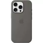 iPhone 16 Pro Max Silikonhülle mit MS - Stone Gr
