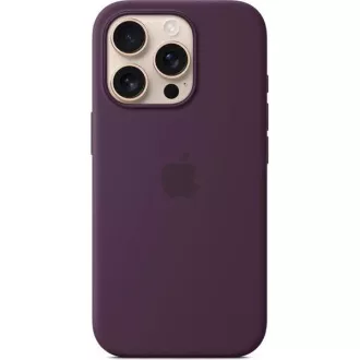 iPhone 16 Pro Max Silikonhülle mit MS - Pflaume iPhone 16 Pro Max Silikonhülle mit MS - Pflaume