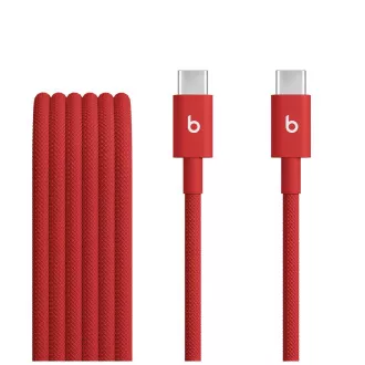 Beats USB-C / USB-C gewebtes Kabel (1,5m) - Rapid Red Beats USB-C / USB-C gewebtes Kabel (1,5m) - Rapid Red