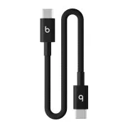 Beats USB-C / USB-C gewebtes Kabel (20cm)- Bolt Schwarz