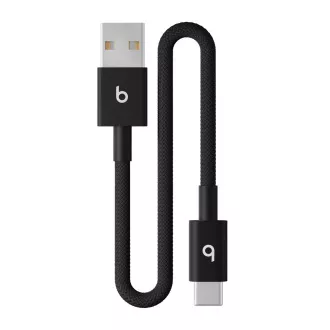 Beats USB-A / USB-C gewebtes Kabel (20cm)- Bolt Schwarz Beats USB-A / USB-C gewebtes Kabel (20cm)- Bolt Schwarz