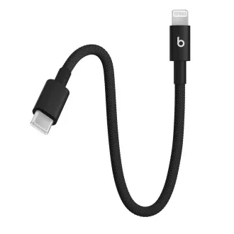 Beats USB-C/Lightning Woven Cable(20cm)-Bolt Schwarz Beats USB-C/Lightning Woven Cable(20cm)-Bolt Schwarz
