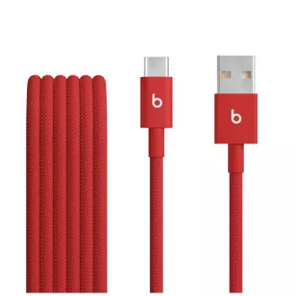 Beats USB-A / USB-C gewebtes Kabel (1,5m) - Rapid Red Beats USB-A / USB-C gewebtes Kabel (1,5m) - Rapid Red