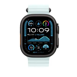 Uhr Acc/49/Eisblau Ocean Band Ext-Schwarz Titan