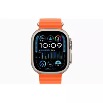 Apple Watch Ultra 2/49mm/Titan/Sportband/Orange Ocean