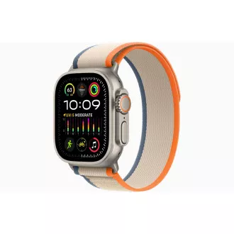 Apple Watch Ultra 2/49mm/Titan/Sportband/Orange-Beige Trail/-M/L Apple Watch Ultra 2/49mm/Titan/Sportband/Orange-Beige Trail/-M/L