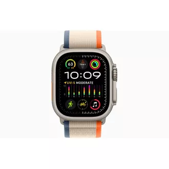 Apple Watch Ultra 2/49mm/Titan/Sportband/Orange-Beige Trail/-M/L Apple Watch Ultra 2/49mm/Titan/Sportband/Orange-Beige Trail/-M/L