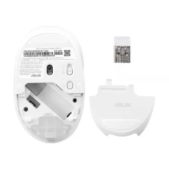 ASUS Fragrance Mouse MD101/Ergonomisch/Optisch/2 400 DPI/USB BT/Weiß