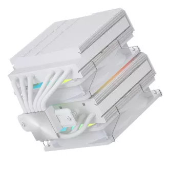 FSP CPU-Kühler MP7-WA Dual, 120mm FDB-Lüfter, Weiß
